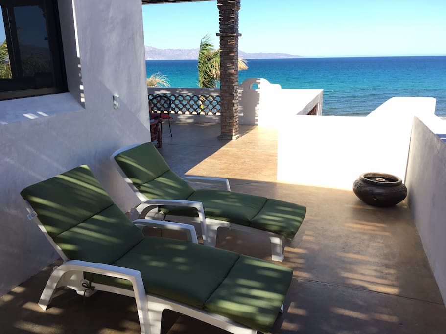South Patio. Perfect for catching up with your suntan or star gazing at night time