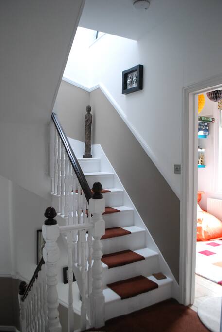 First Floor Landing and Stairs to Second Floor