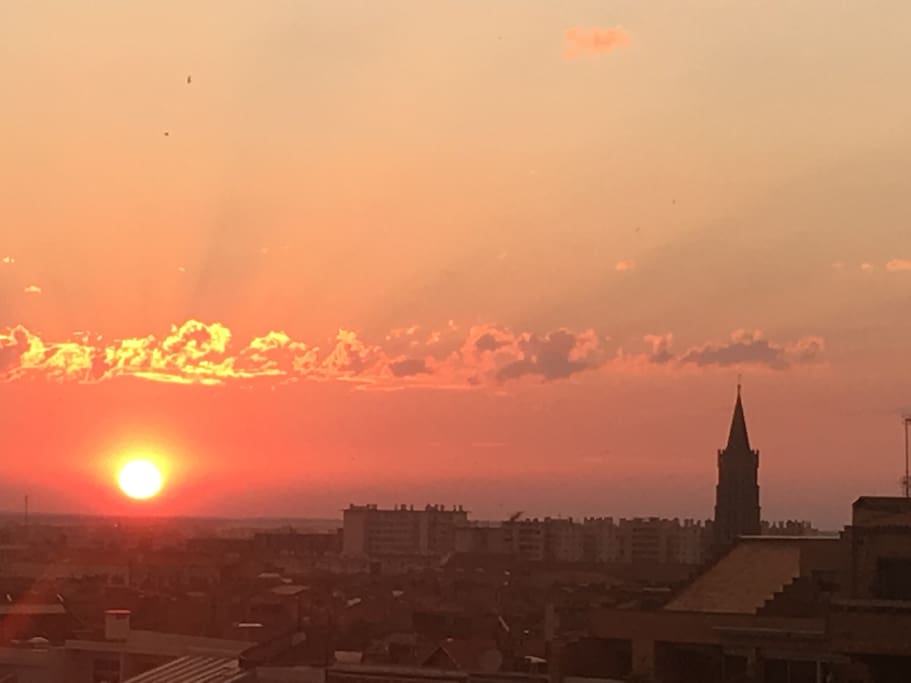 Coucher de soleil sur Basilique St Sernin