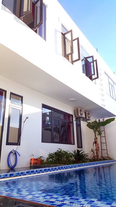 Private Pool and mini garden at the back yard