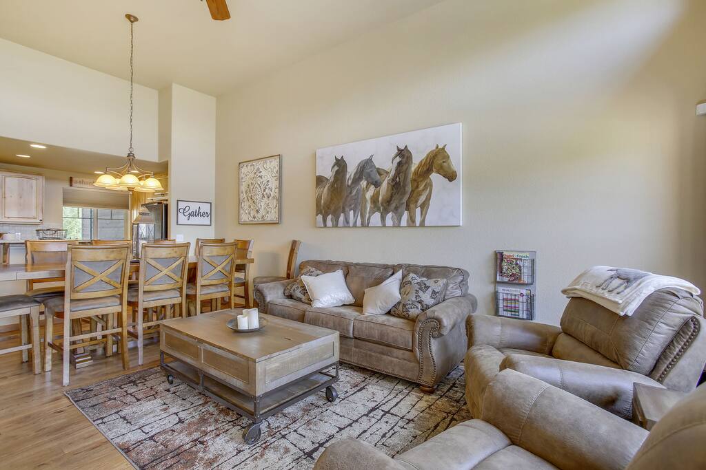View from Lounge Chair of the Spacious Living Room