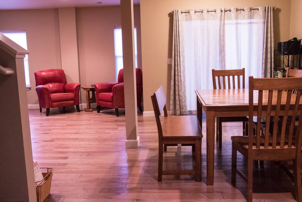 View of lounge area from family room.