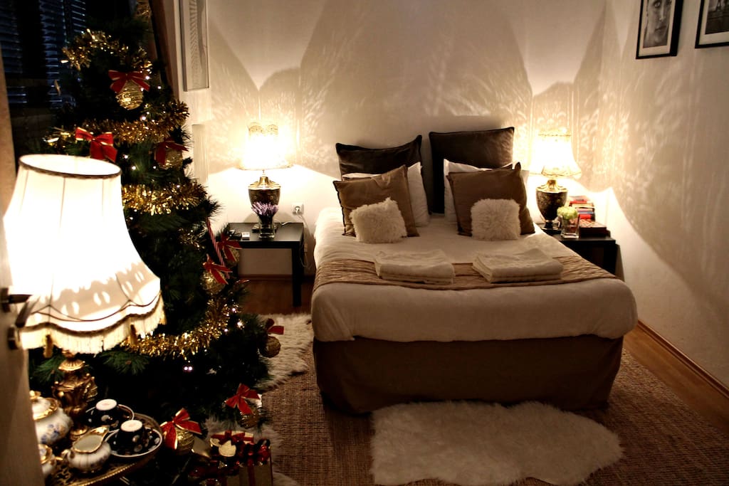 The studio in the winter time. Christmas decoration from 15th of November till 6th of January!