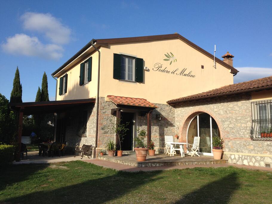 facciata del Podere il Mulino