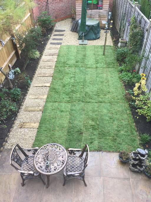 I have just had the garden updated ( thanks to my airbnb guests)