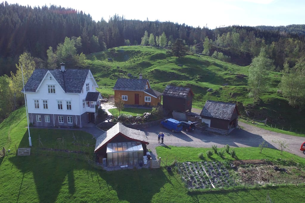 The farmyard.