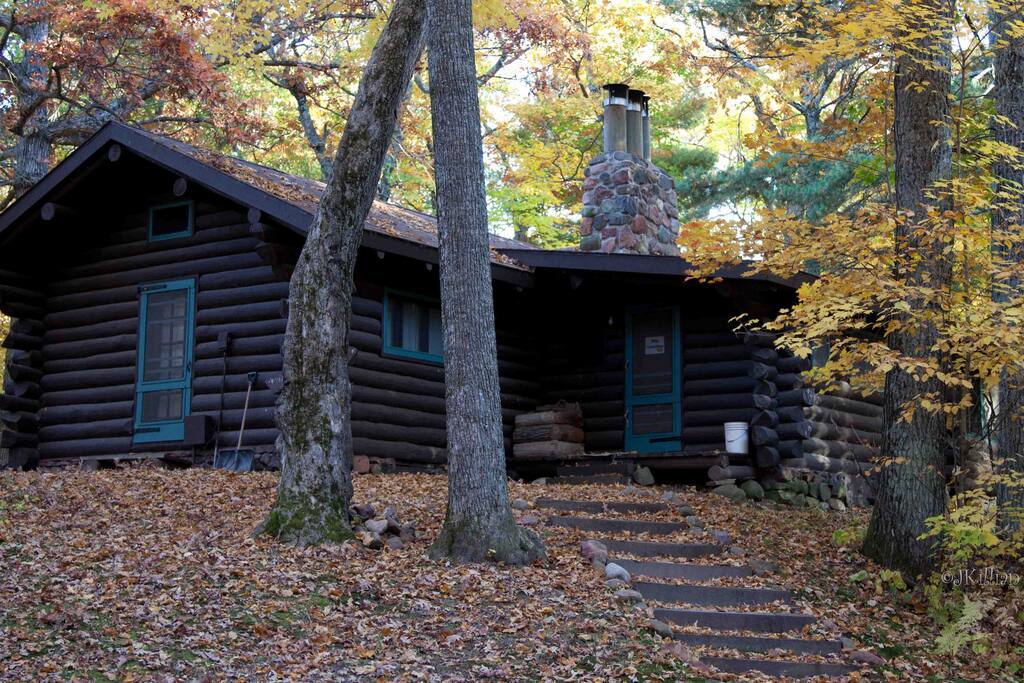 Front door to cabin