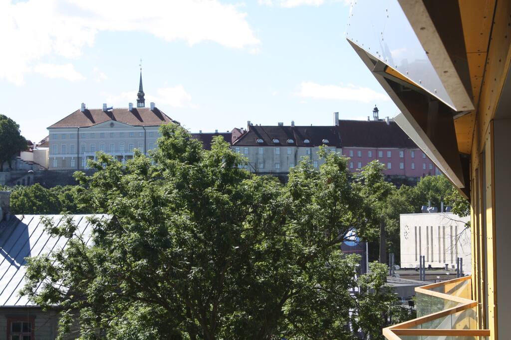 Enjoy the fantastic view of the Old Town from the comfort of your bed or while having coffee on the balcony.