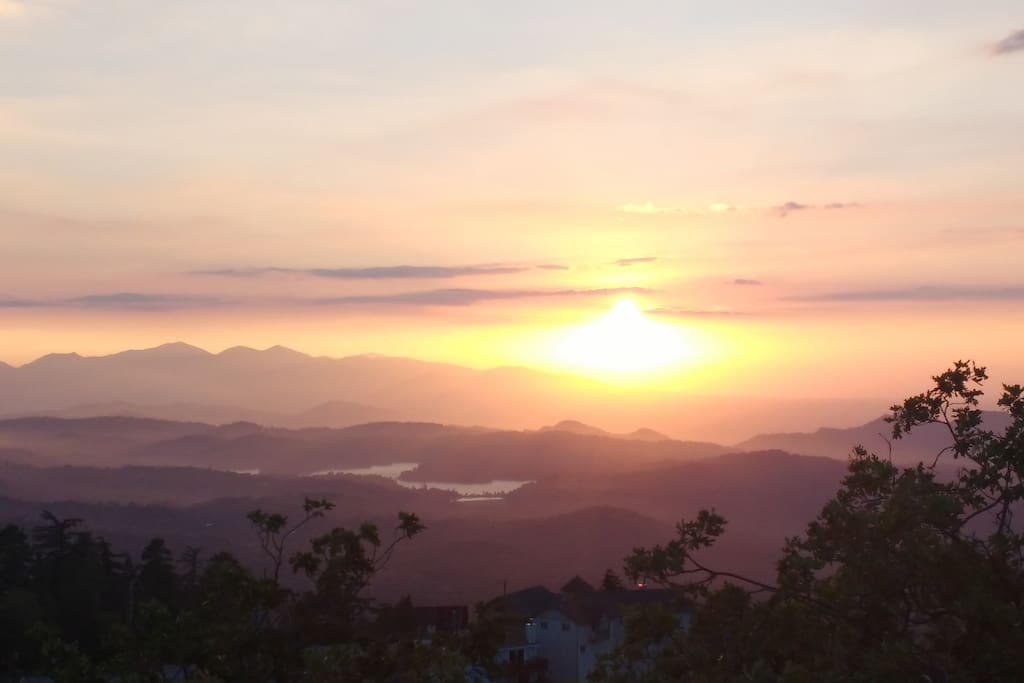 Sunset over Lake Arrowhead