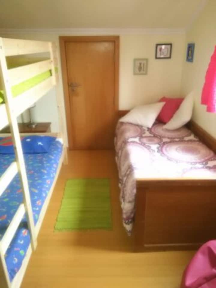 Bedroom 5 - with three single beds more usually for children