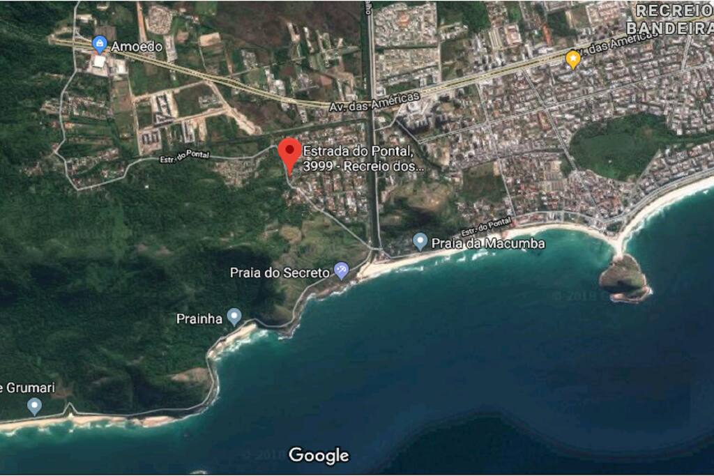 Localização 500m praia