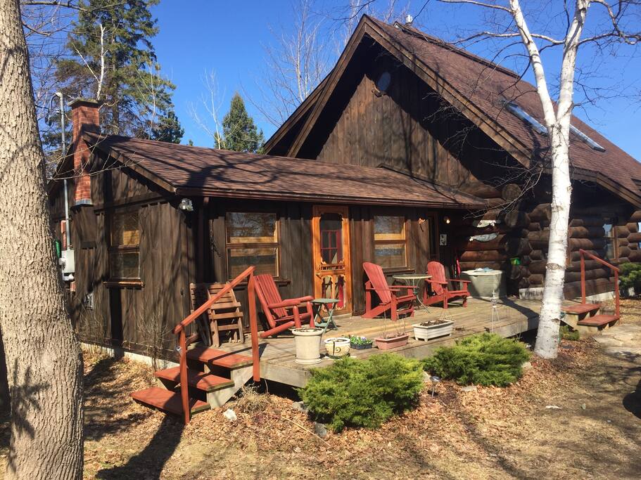The original cottage that the log part was built as an expansion for