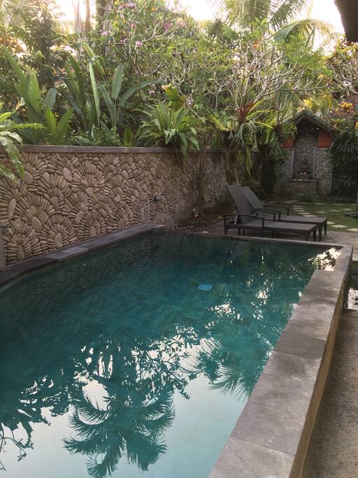 When it is hot, jump in the pool