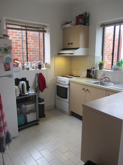 Fully equipped kitchen for when you feel like cooking your own meal.