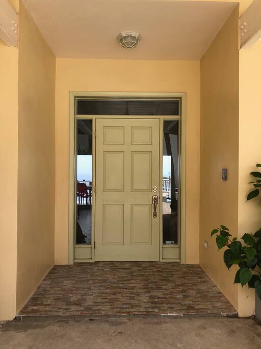 Welcome to our home. The ocean is on the other side of the door.