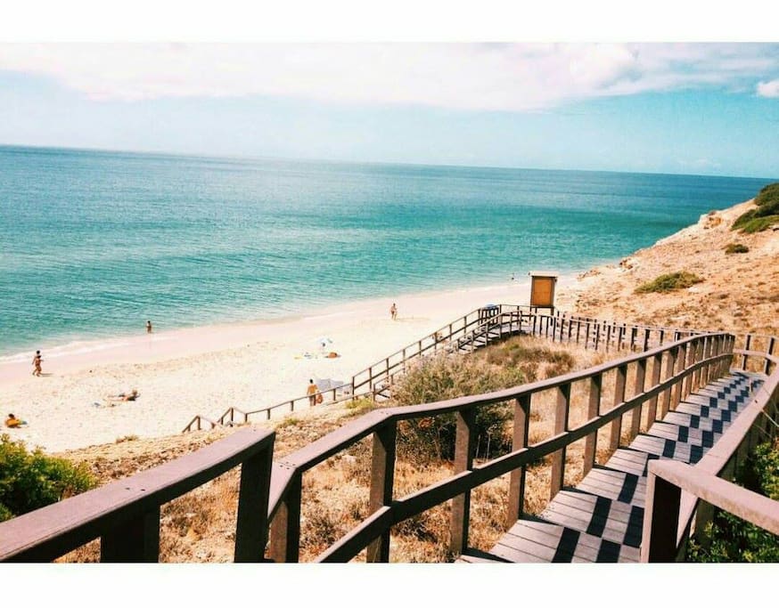 Arriving at the beach