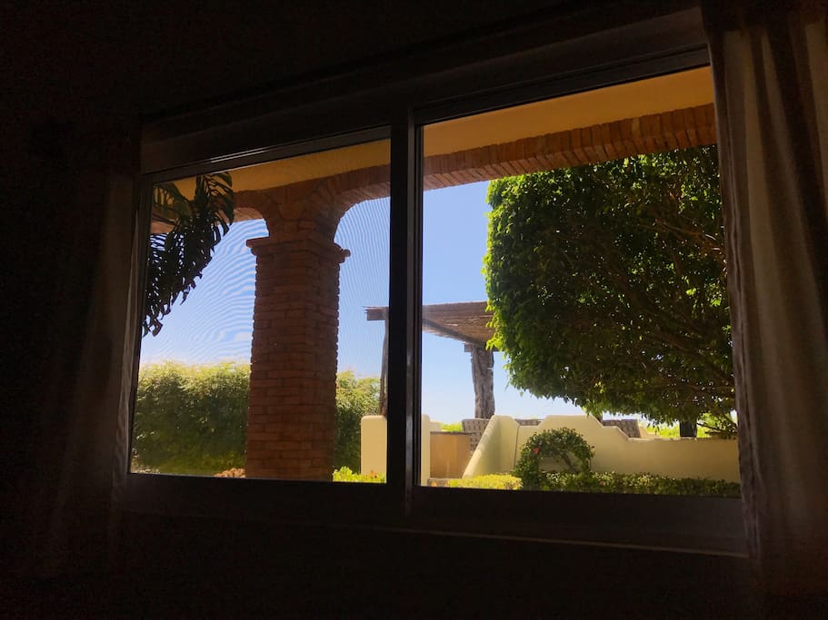 The view from the master bedroom.