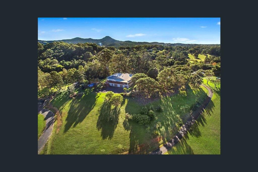 An aerial shot from the southwest