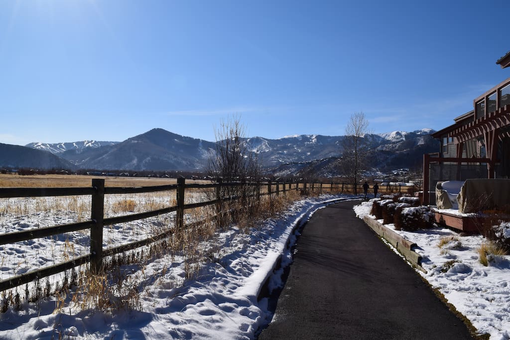 bike path from front of townhome