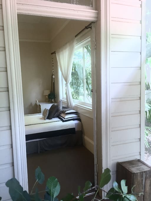 Room from the outside, private entry.