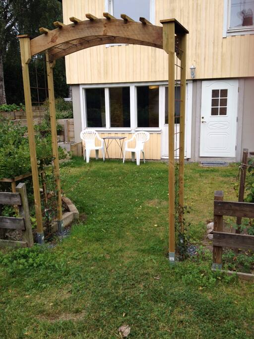 Own entrance into walk-out apartment. Street parking available.