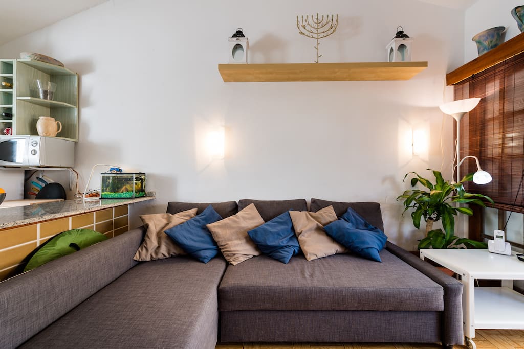 large comfy sofa to stretch out on