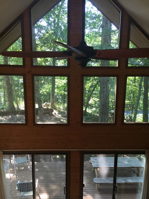 View from inside family room/kitchen