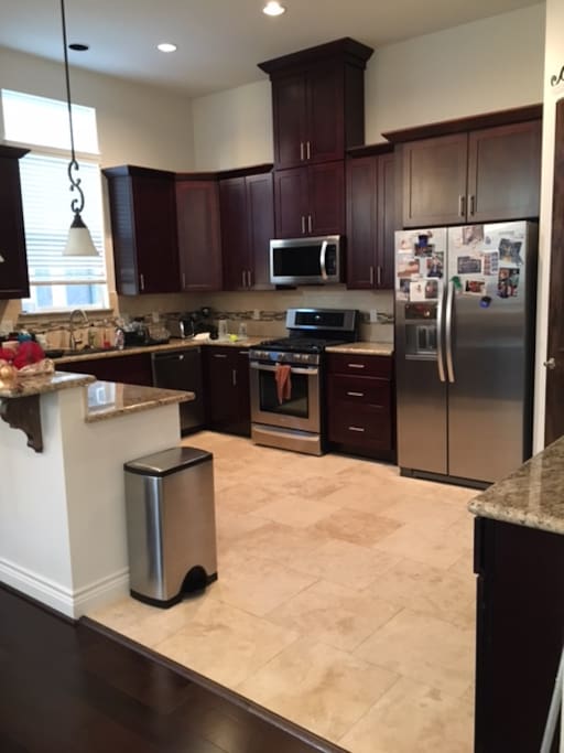 Big Kitchen and lots of counter space.