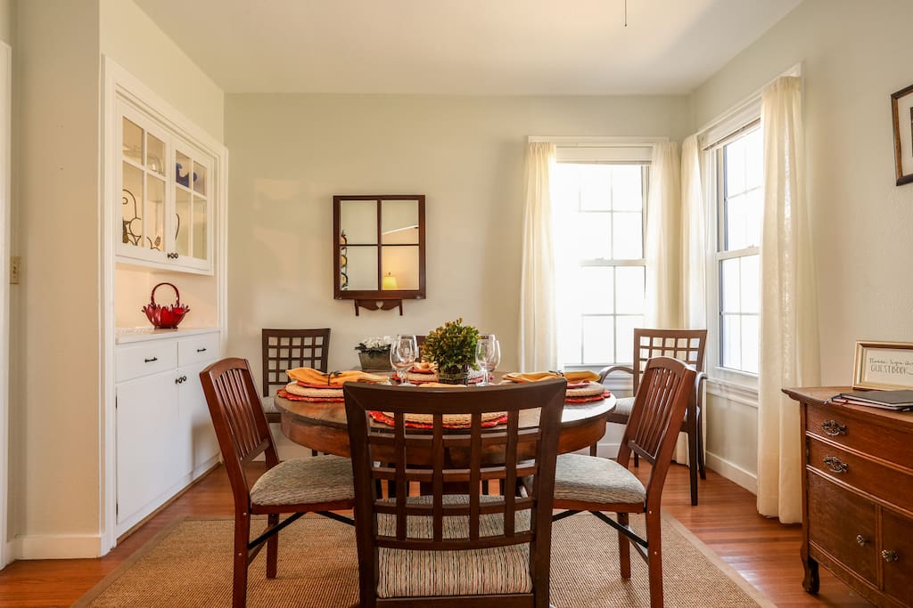 Divine dining is set up to accommodate up to 6