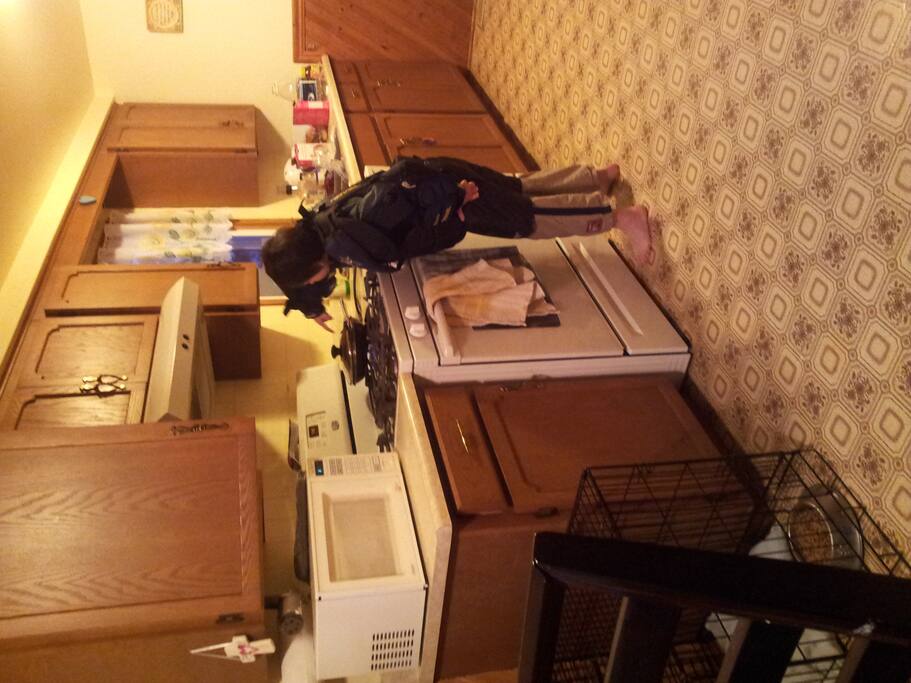 kitchen, not available to guest