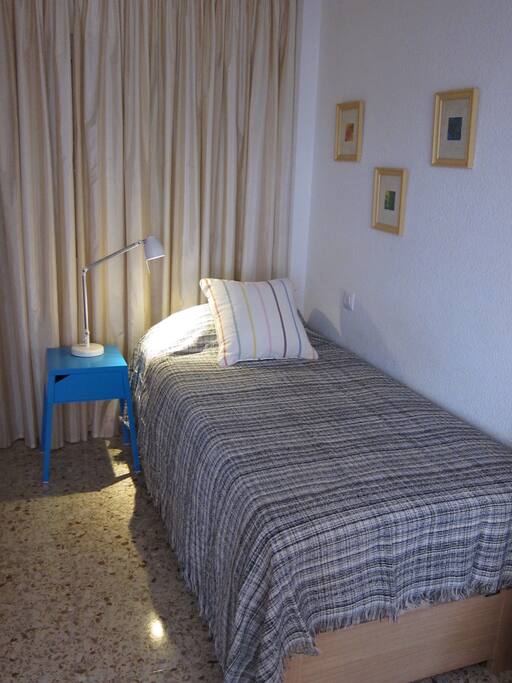 Alcove with one brand new single bed