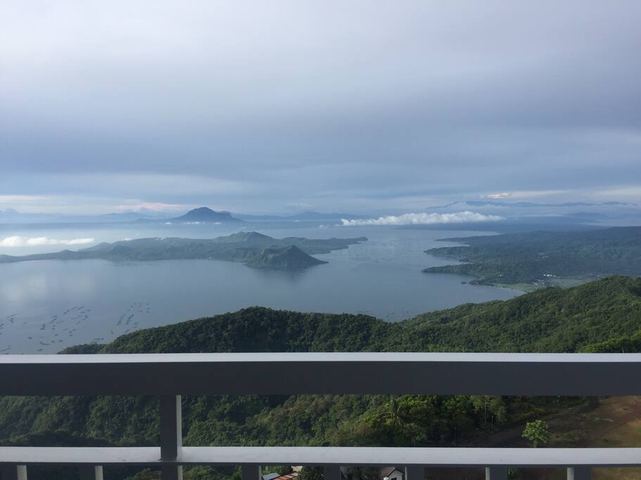 From the balcony..