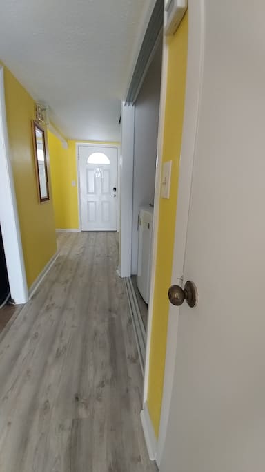 View of entrance into foyer