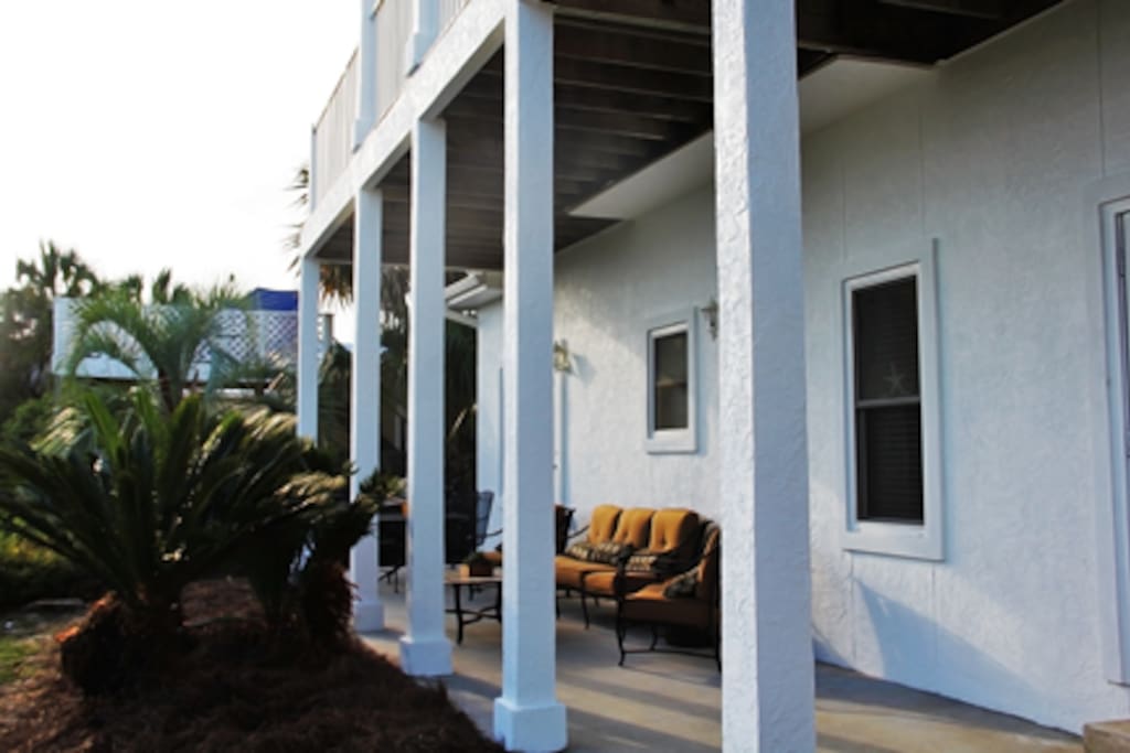 Relax with the family on the three porches.