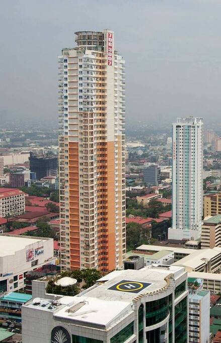 Aerial View from other Building 50 Floors High Facing Manila Makati And Bay View