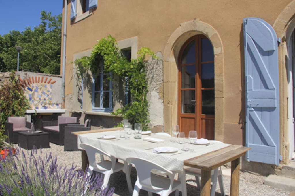 Outside seating area