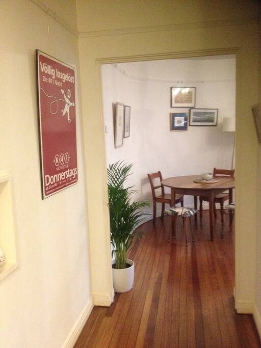 Entry hall through to living room