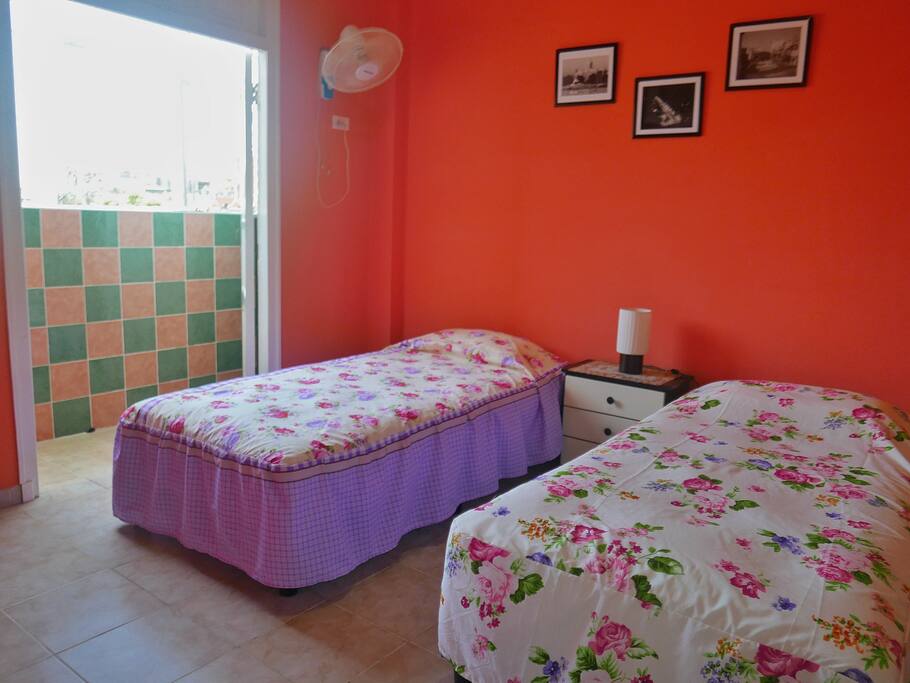 Bedroom 1 (2 twin beds pictured but can also become 1 queen size bed)