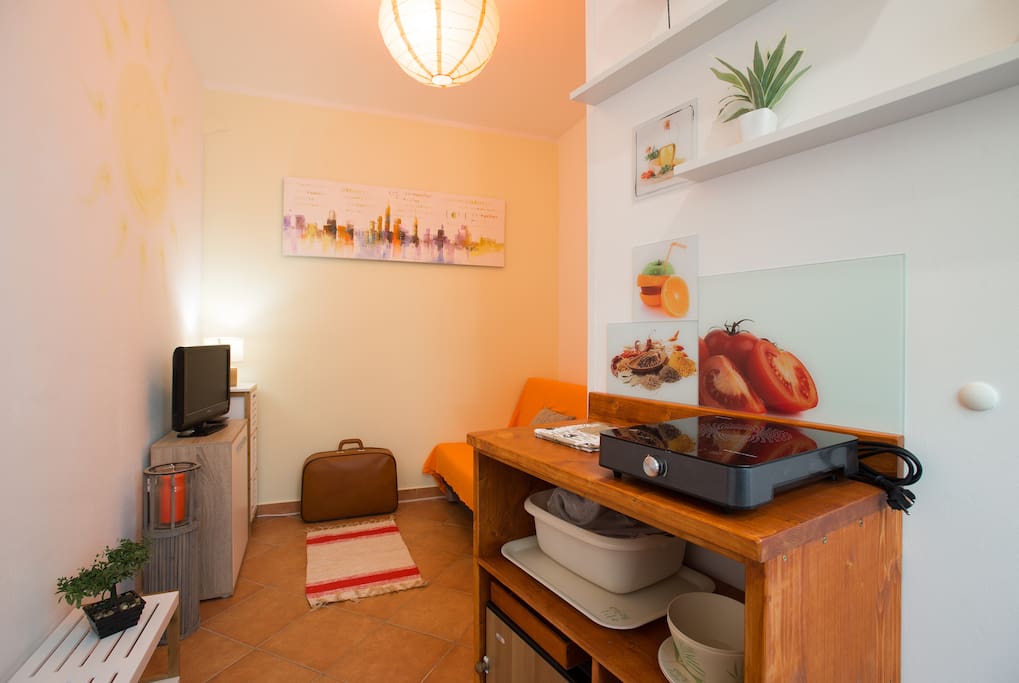Tiny studio apartment