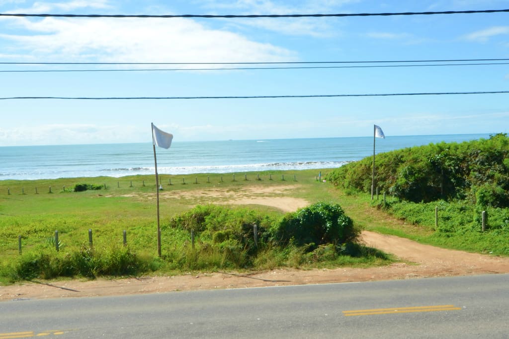 Vista para o mar! De dentro da casa.