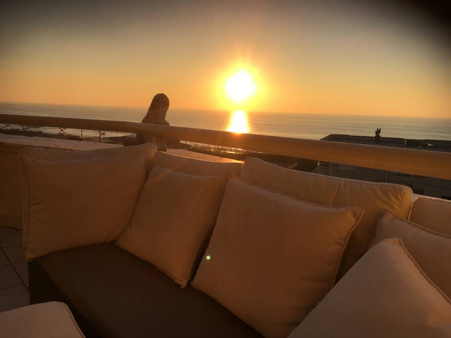 Lounge area in the terrace (also the Lion's den....)