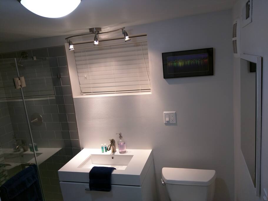 We provide incidentals such as shampoo, conditioner and of course towels and wash cloths.