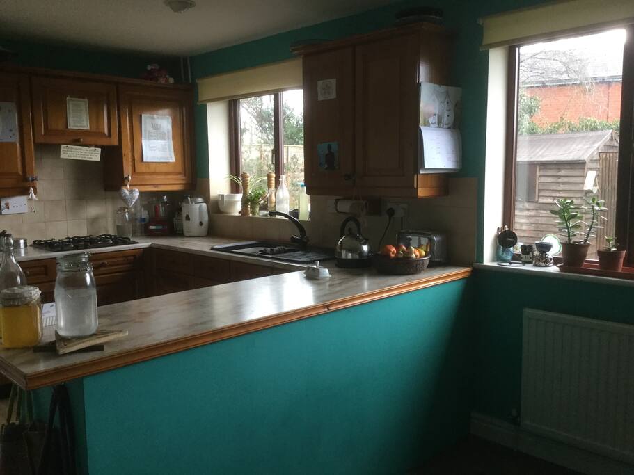 Kitchen from the dining area
