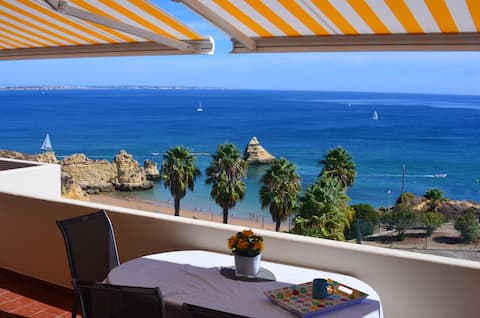 Top Airbnb: Large terrace over the ocean (Pool/WI-FI/AC) in Faro