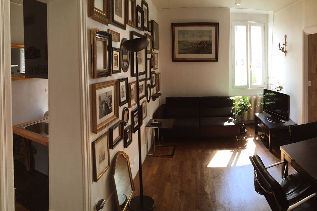 Vue en entrant dans l'appartement