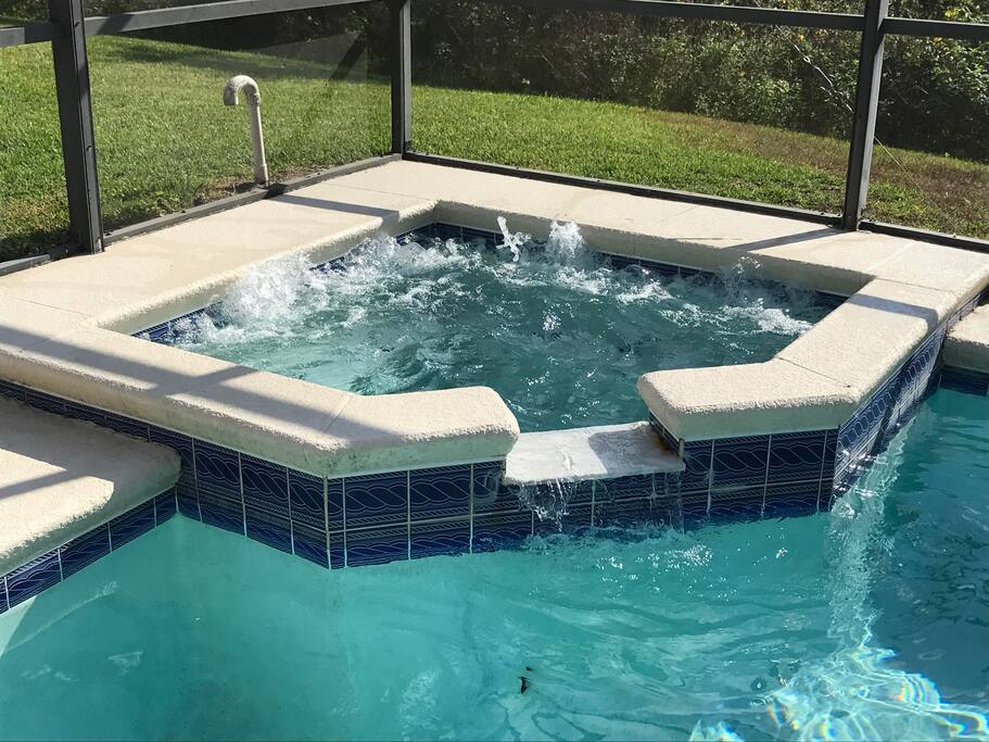 Relax after a long day at the attractions in our heated spa