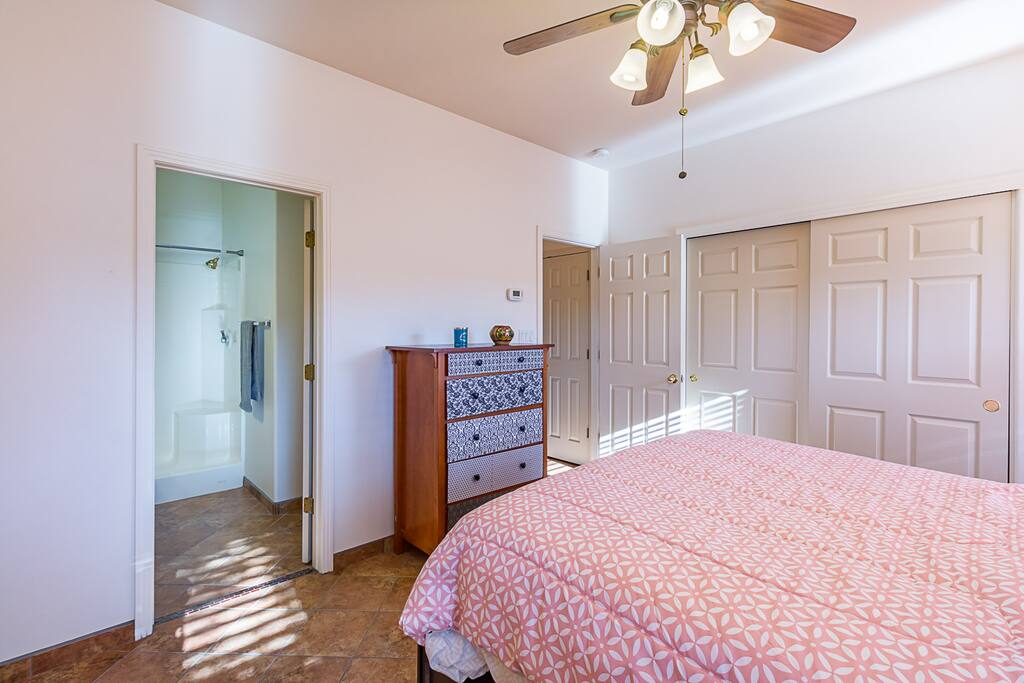 Guest Private Master Bedroom with dresser