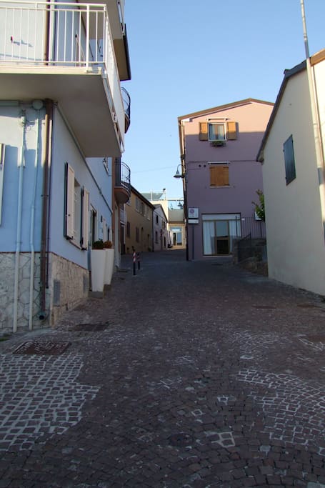 salita per raggiungere l'appartamento