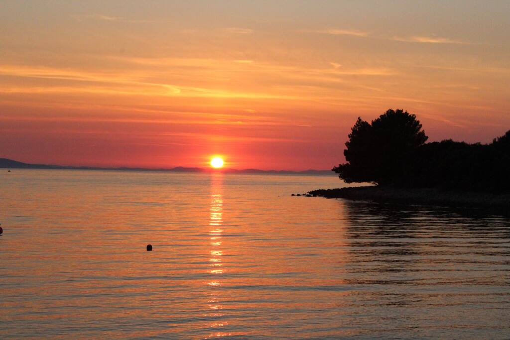 sunset on the beach