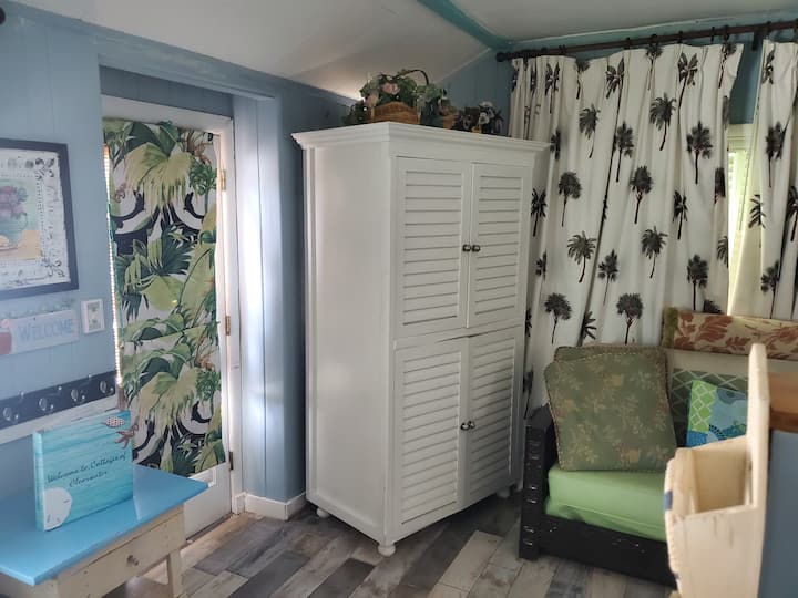 TV  cabinet and front door